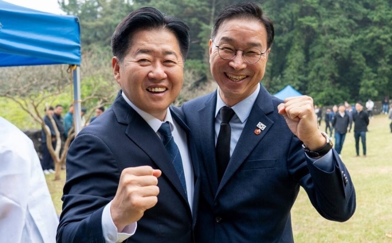 제주지사 결선판 흔들 변수 급부상…탈락 오영훈·위성곤 공개지지 선언…문대림 반발
