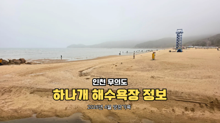 인천 무의도 하나개 해수욕장 가족 나들이 코스 주차·피크닉 준비물 정리