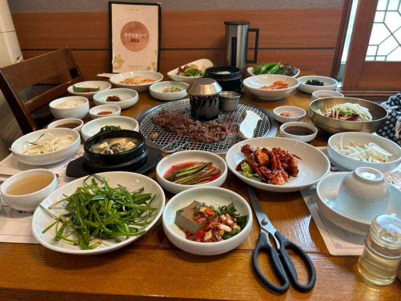 상무지구 한우 광양숯불구이 상무본점 가족외식 후기