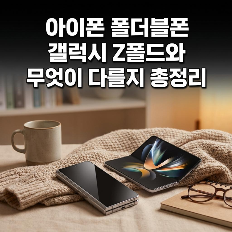  아이폰 폴더블폰 갤럭시 Z폴드와 무엇이 다를지 총정리
