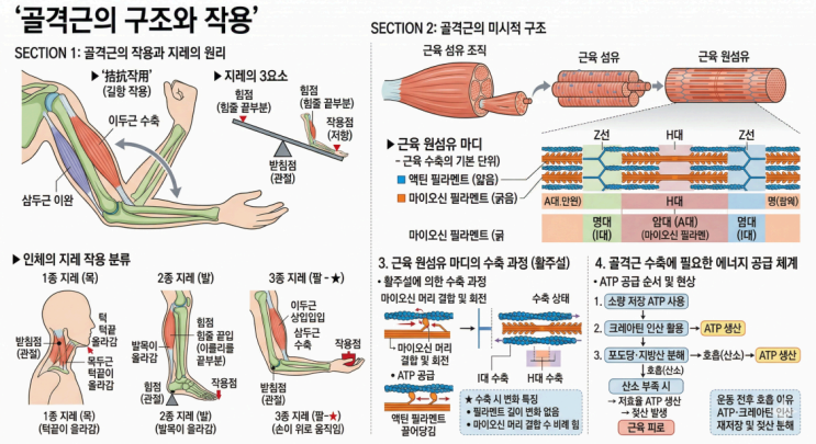  2026년 3월 고1 [11~14번] 근육뼈대계통의 기능해부학 및 운동학 핵심정리&변형문제