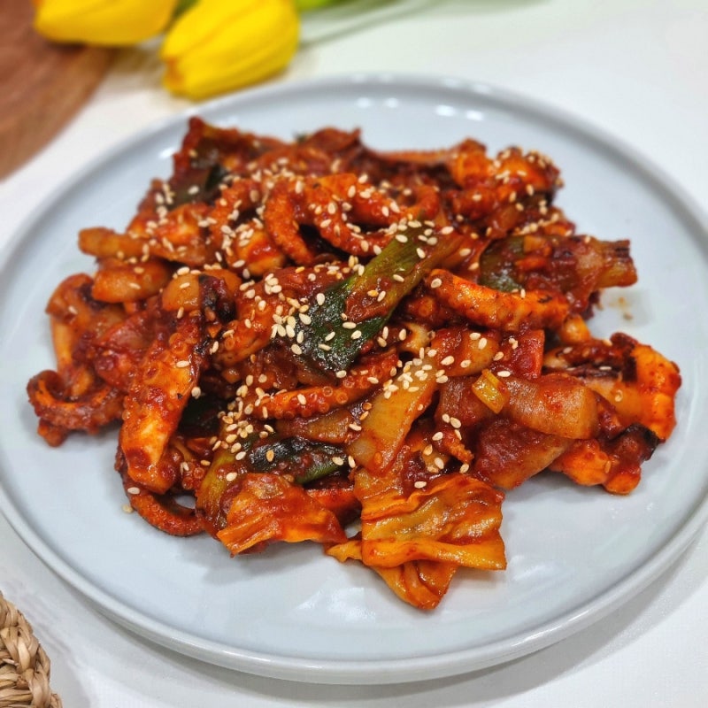 쭈꾸미볶음 재료 불맛 냉동 쭈꾸미볶음 레시피 쭈꾸미양념장