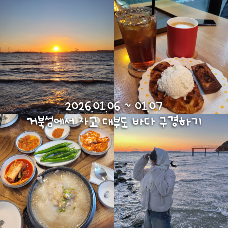  겨울바다 특유의 감성이란... (시흥 거북섬, 대부도 드라이브)