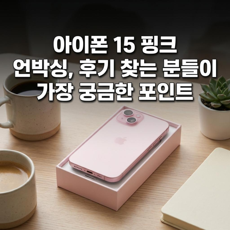  아이폰 15 핑크 언박싱 후기 찾는 분들이 가장 궁금한 포인트