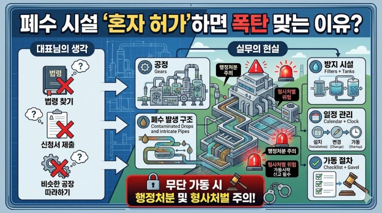  폐수배출시설 허가, 혼자 진행하면 왜 위험할까