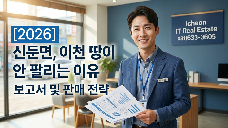  [2026년] 이천 신둔면 토지 안 팔리는 이유와 매도 전략 3가지