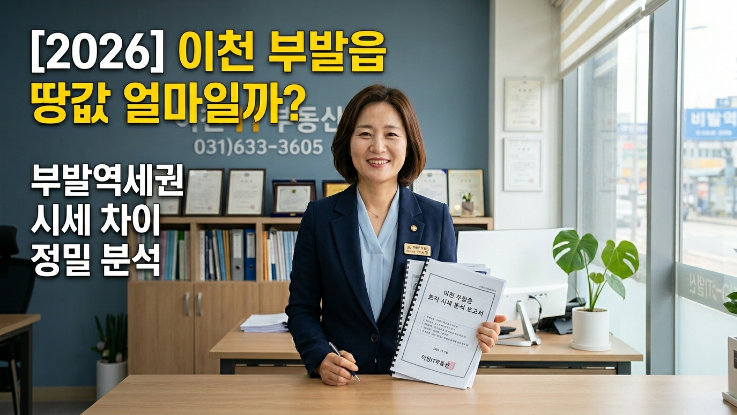  [2026년] 이천 부발읍 토지 시세, 역세권 500m·1km 차이 공개