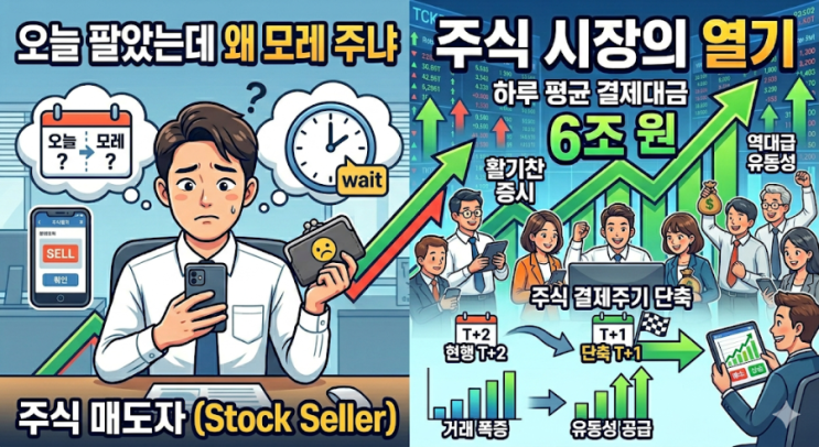 "오늘 팔았는데 왜 모레 주냐"···<b>주식 결제주기 단축</b> 속도
