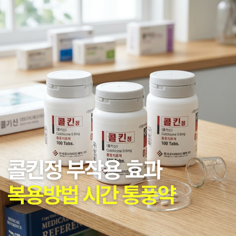 콜킨정 부작용 효과 복용방법 시간 통풍약
