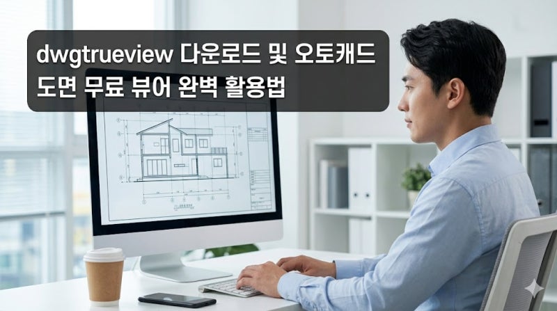 dwgtrueview 다운로드 및 오토캐드 도면 무료 뷰어 완벽 활용법