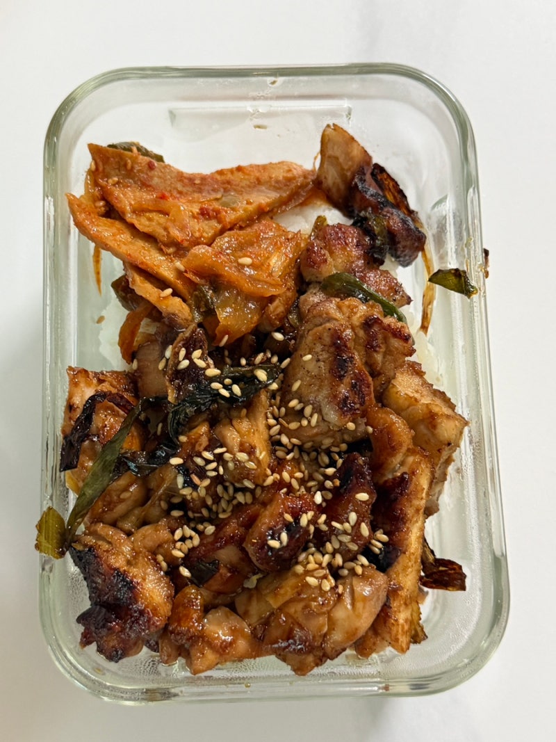 코스트코 하나로 식비 반값 만들기 닭다리살 간장조림 도시락 (현실 절약템)