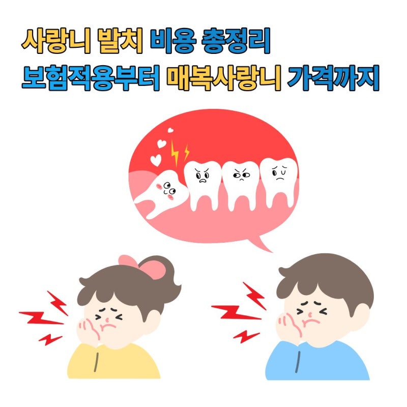 사랑니 발치 비용 총정리/보험적용부터 매복사랑니 가격까지