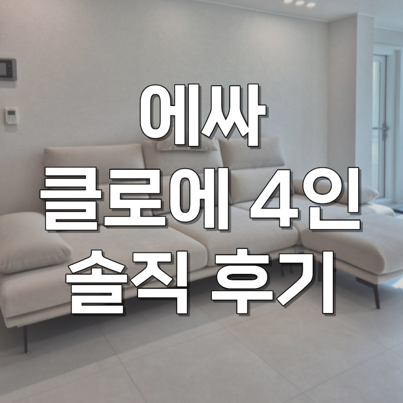 에싸 클로에 4인 스윙소파 카시미라 실사용 찐후기