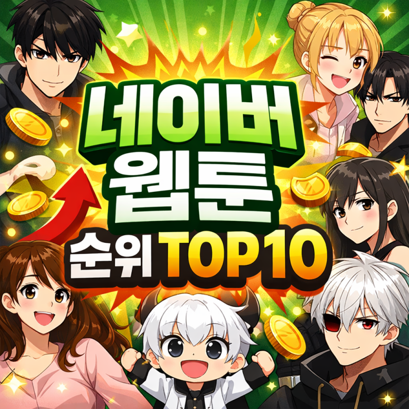 2026년 네이버 웹툰 순위 TOP 10 놓치면 후회하는 레전드 명작