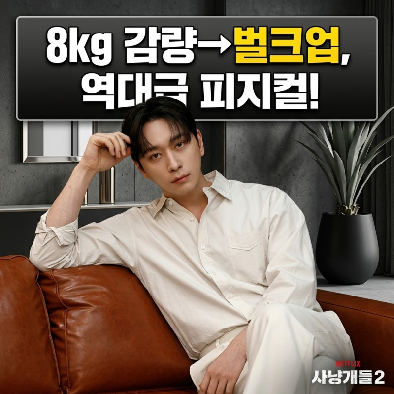 사냥개들2 황찬성 8kg 뺐다 다시 찌운 역대급 피지컬