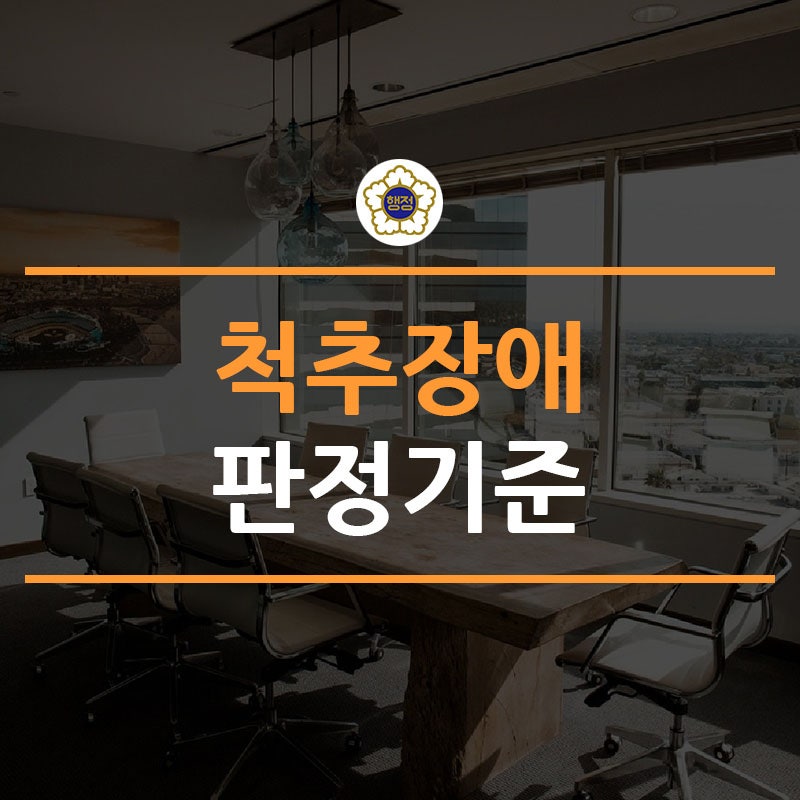 (4) 척추장애(목, 등, 허리, 강직성척추염, 유합술 등) 판정기준 해설