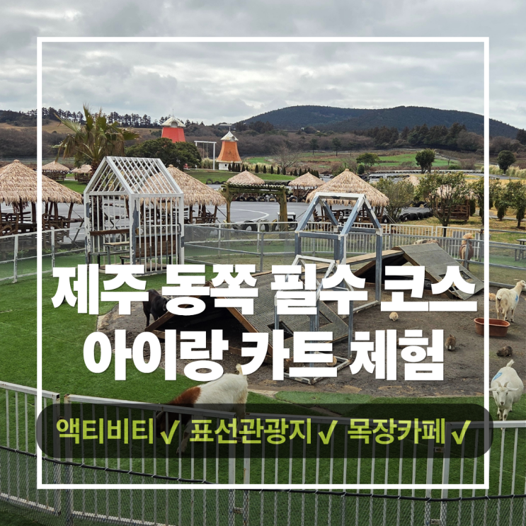  제주 동쪽 가볼만한 곳 아이랑 가볼만한 액티비티 성지 목장카페 드르쿰다 카트장