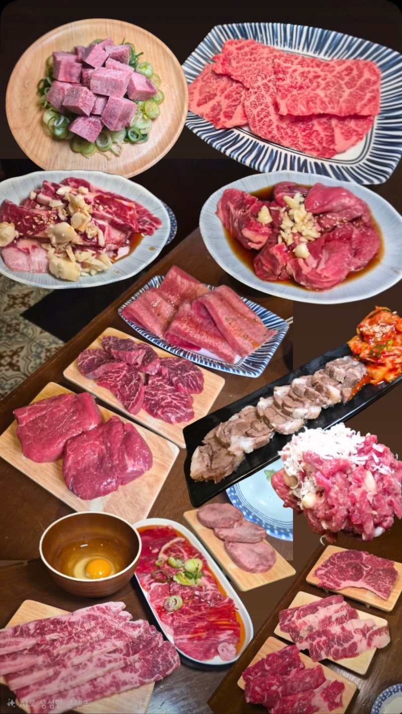 서울 송파 무한리필 야키니쿠 맛집 진야 소고기 부위별 솔직 후기