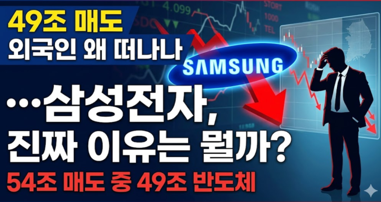  "49조 매도, 외국인 왜 떠나나"...삼성전자, 진짜 이유는 뭘까?