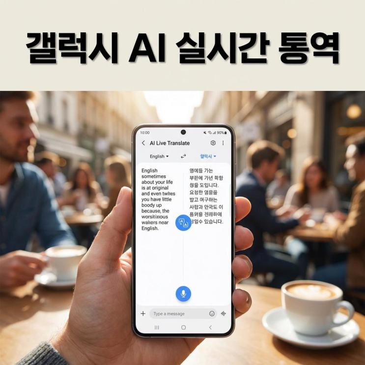  갤럭시 통역 실시간 AI 기능 사용법