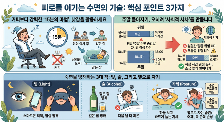 [지식인이야기] '하루에 딱 15분만 투자하세요' 피로 싹 없애는 수면 방법