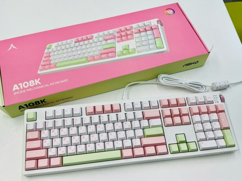앱코 A108K 기계식 키보드 사용후기 | 타건감,소음,LED 솔직리뷰
