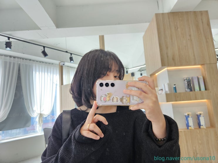  [수원 영통구] 살롱에이앤 망포점 _ 반곱슬, 부스스한 머리 탈출! 중단발 레이어드컷 + C컬 매직셋팅으로 둥근 얼굴형 커버까지, 망포역미용실