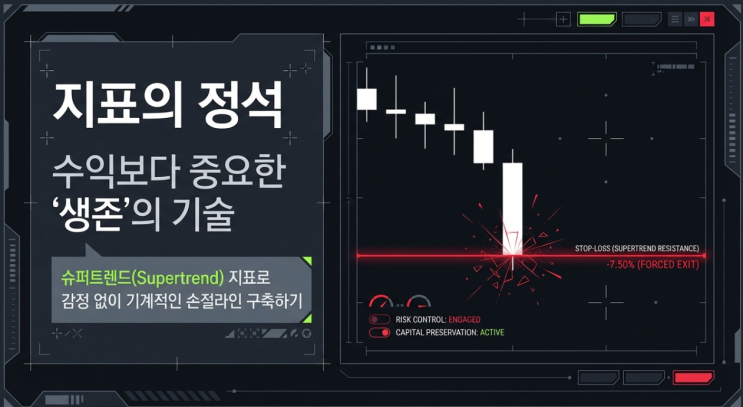  [슈퍼트렌드 지표]"팔면 오를까 봐 못 팔겠다면?" 슈퍼트렌드(Supertrend)로 정하는 과학적 탈출 정류장