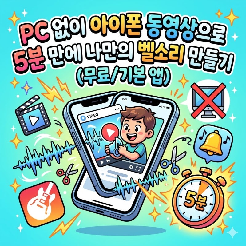 PC 연결 없이 아이폰 동영상으로 벨소리 5분 만에 만드는 진짜 비법
