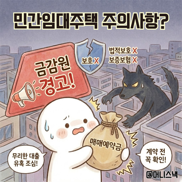 금감원도 경고한 민간임대주택 매매예약금 주의사항은 무엇일까