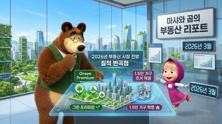  [2026 부동산] "입지보다 더 중요하다?" 집값 결정하는 새로운 공식: 그린 프리미엄 & 1.5인 가구
