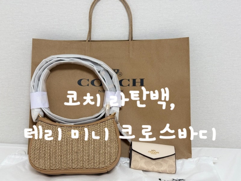 COACH 코치 미니 라탄백, 테리 미니 크로스바디 백 후기