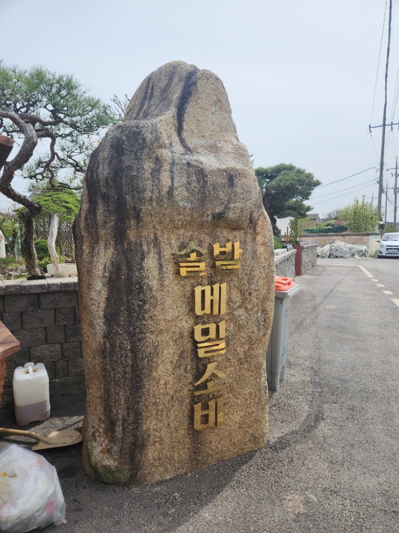 포항 흥해 초곡 웨이팅하는 메밀소바 맛집 " 솔밭메밀소바 "