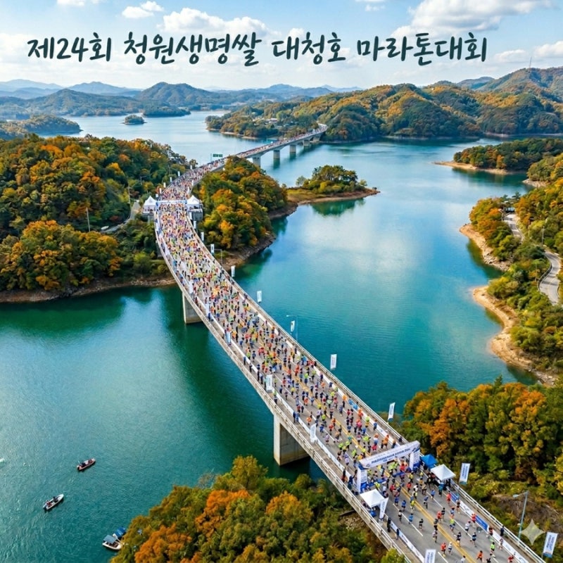 드디어 열리는 제24회 청원생명쌀 대청호 마라톤 대회, 일정 및 코스 총정리