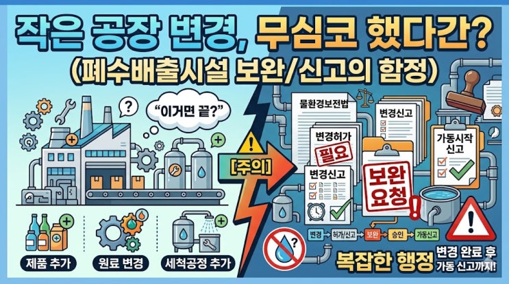  공정변경은 했는데 별일 없겠지 했다가 보완된 사례