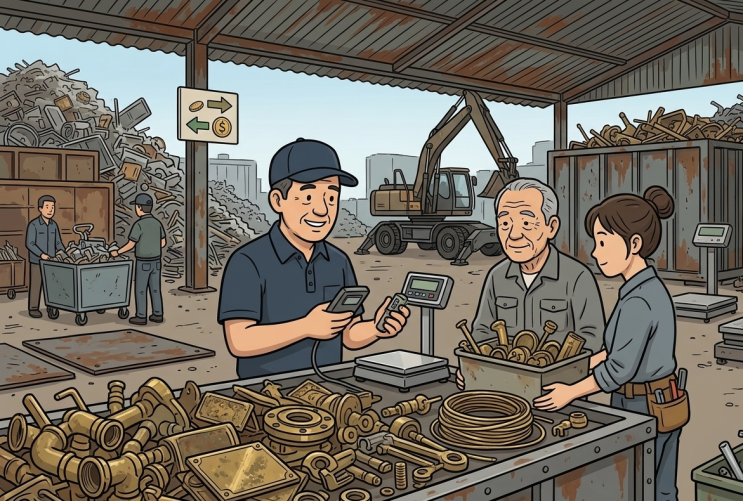  서종면 수능리 고물신주(동파이프) 처리/매입, 정리 기준이 달라집니다 <양평고물상 명성철재>
