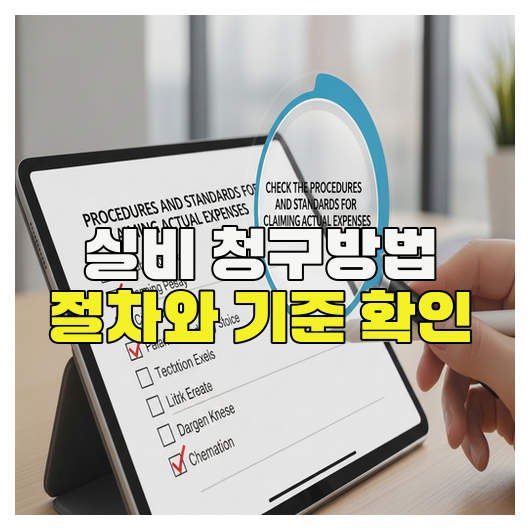  실비 청구방법 절차와 기준 확인