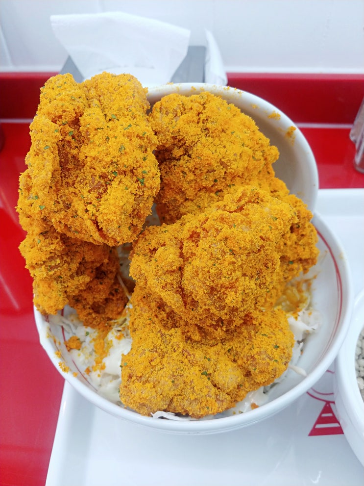  아라역맛집 가성비 좋은 아라동덮밥 전문점 준스이 뿌링클치킨동 솔직후기