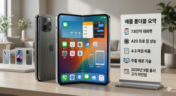  애플 폴더블 스마트폰 아이폰 울트라 출시 총정리
