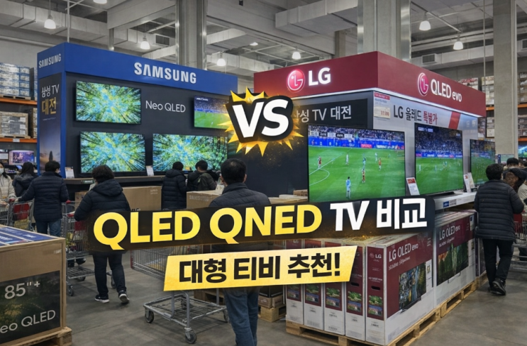  QLEDQNED화질 가격비교 삼성엘지 대형 티비 추천