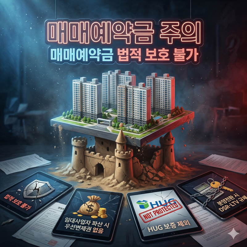 민간임대주택 매매예약금 분양전환 미끼 90% 대출 유혹 파산 시 0원 진실