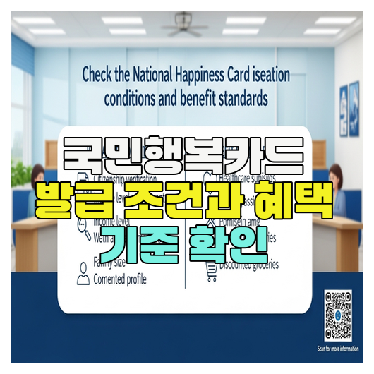  국민행복카드 발급 조건과 혜택 기준 확인