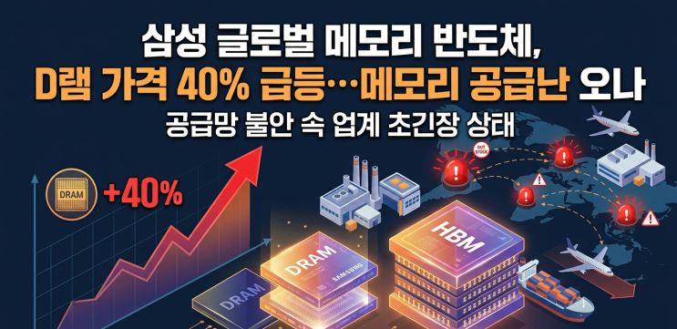  AI 시대 반도체 부족 현실화? D램 가격 급등 이유