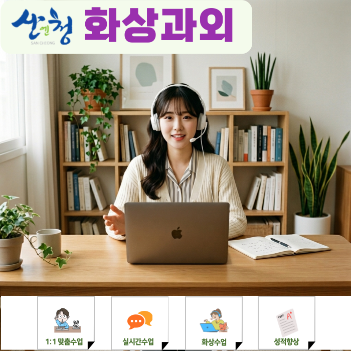  산청 화상과외 고2 영어 수학 맞춤형 밀착 관리