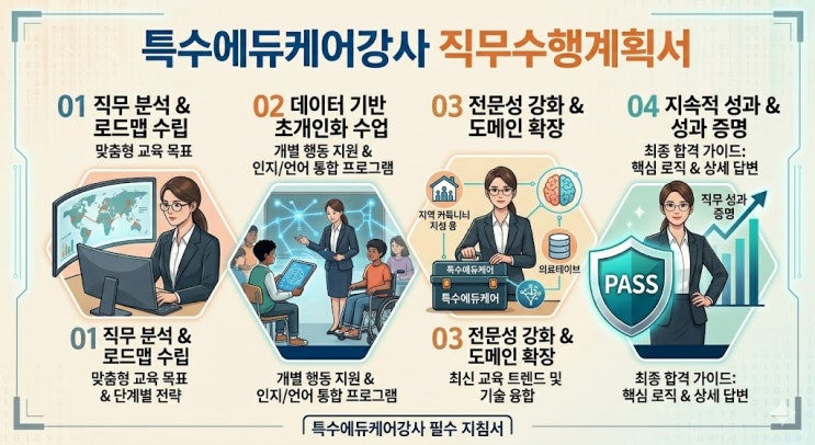  서울시교육청 특수에듀케어강사 직무수행계획서 10편 및 작성법