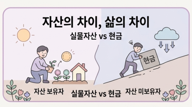  자산을 가진 자 vs 가지지 못한 자: 지금이라도 실물자산을 가져야 하는 3가지 이유