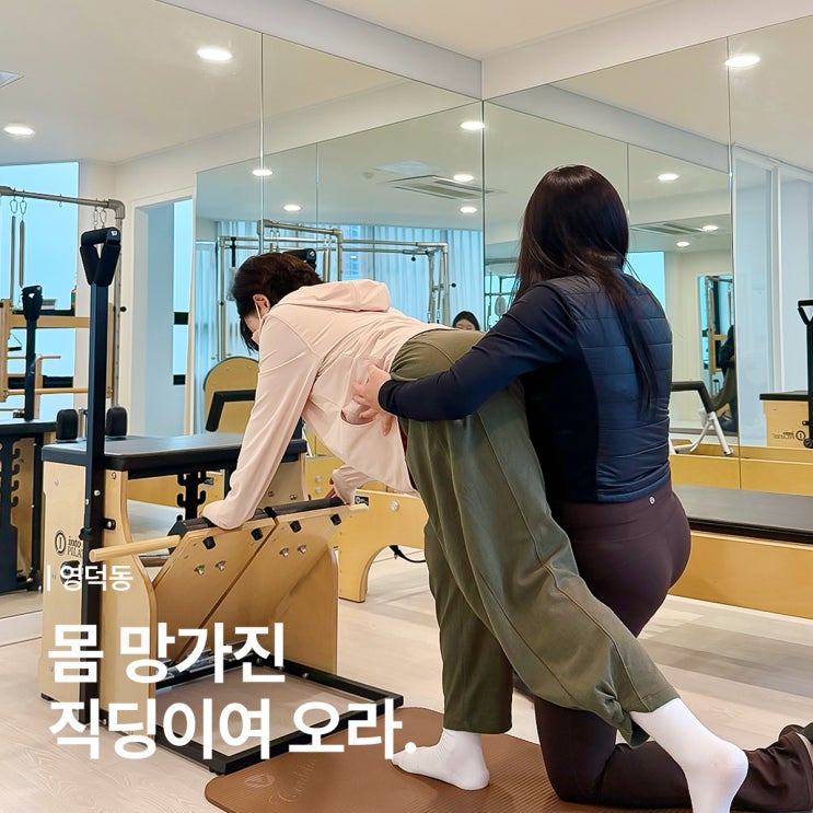  용인 영덕동 필라테스 엘리어필라테스 |  일자목・백니 무릎 통증 교정 운동 1일차