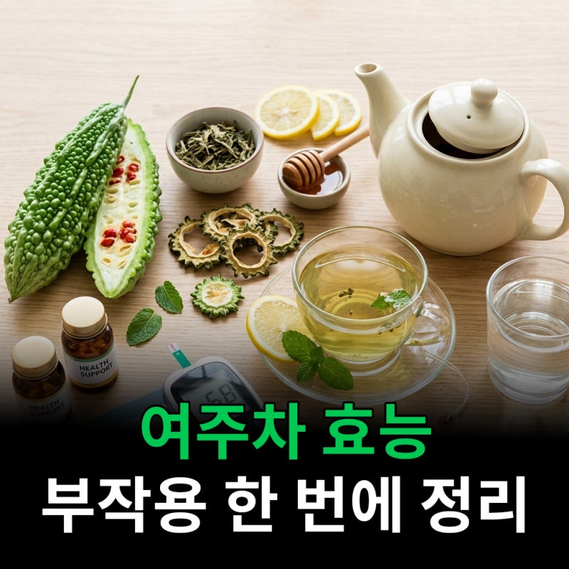 여주차 효능 및 부작용 한 번에 정리해드릴게요