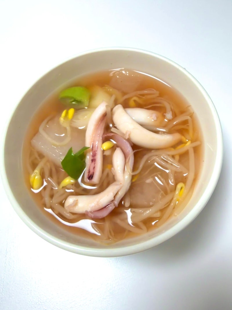 극찬받은 맛있는 깔끔한 해장국 오징어 콩나물 무국 초간단 황금레시피 끓이는 방법