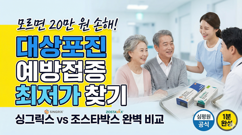 대상포진 예방접종 가격, 1분 만에 최저가 병원 찾는 3가지 방법